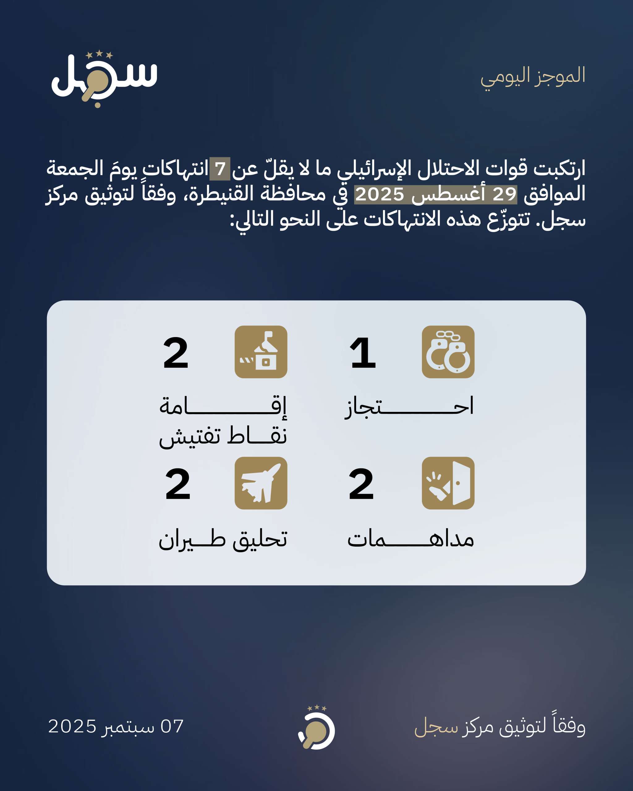 موجز يومي - 29 أغسطس 2025